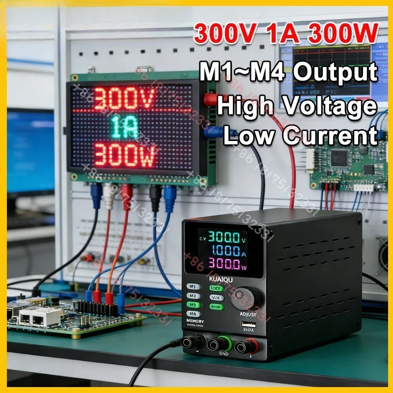 Switching Dc Power Supply 300V 1A - KUAIQU 300V 1A verstelbare gelijkstroomvoeding M1~M4