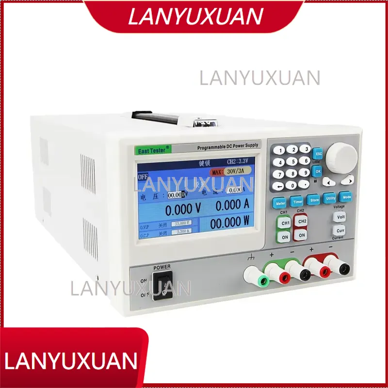 Dual Channel Linear Power Supply 30V 5A - ET ET3721 Programmeerbare lineaire schakelende voeding