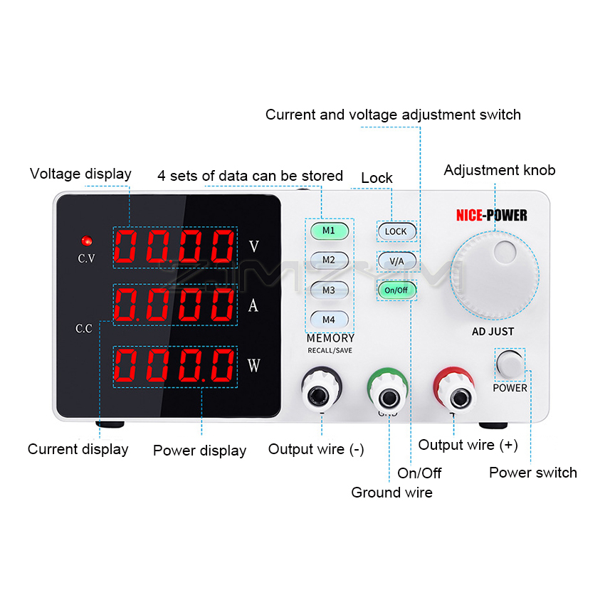 2025 hete verkoop Lab Programm - High Precision Adjustable Lab Power Supply 120V 3A recensie en prijs