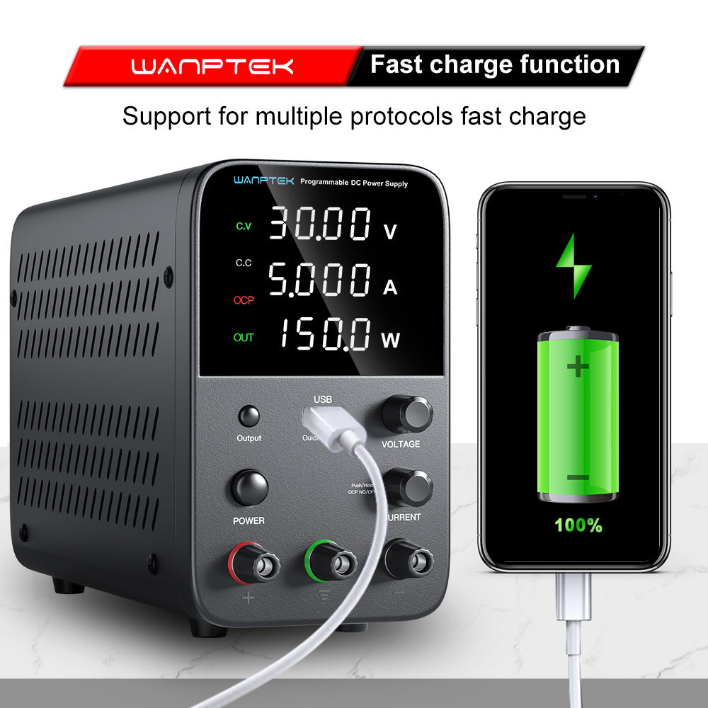 Wanptek Laboratoriumvoeding 30 - Programmable Dc Power Supply 60V 10A recensie en prijs