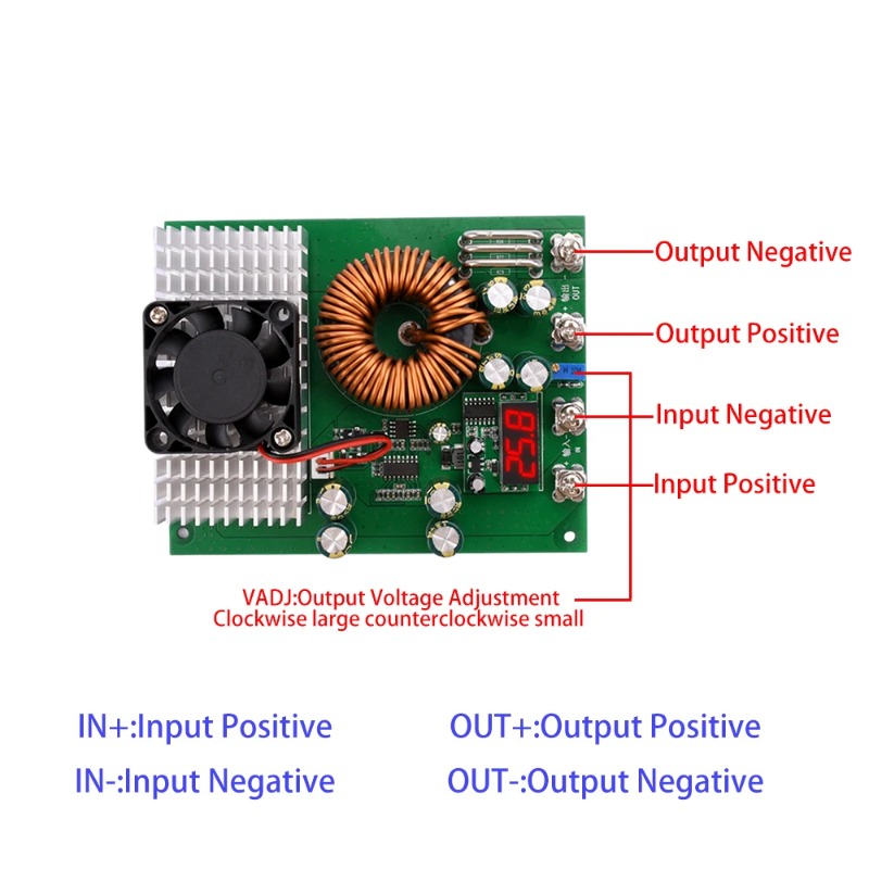 1000W 50A DC-DC Buck Converter - Step Down Dc Power Supply Module 1000W recensie en prijs