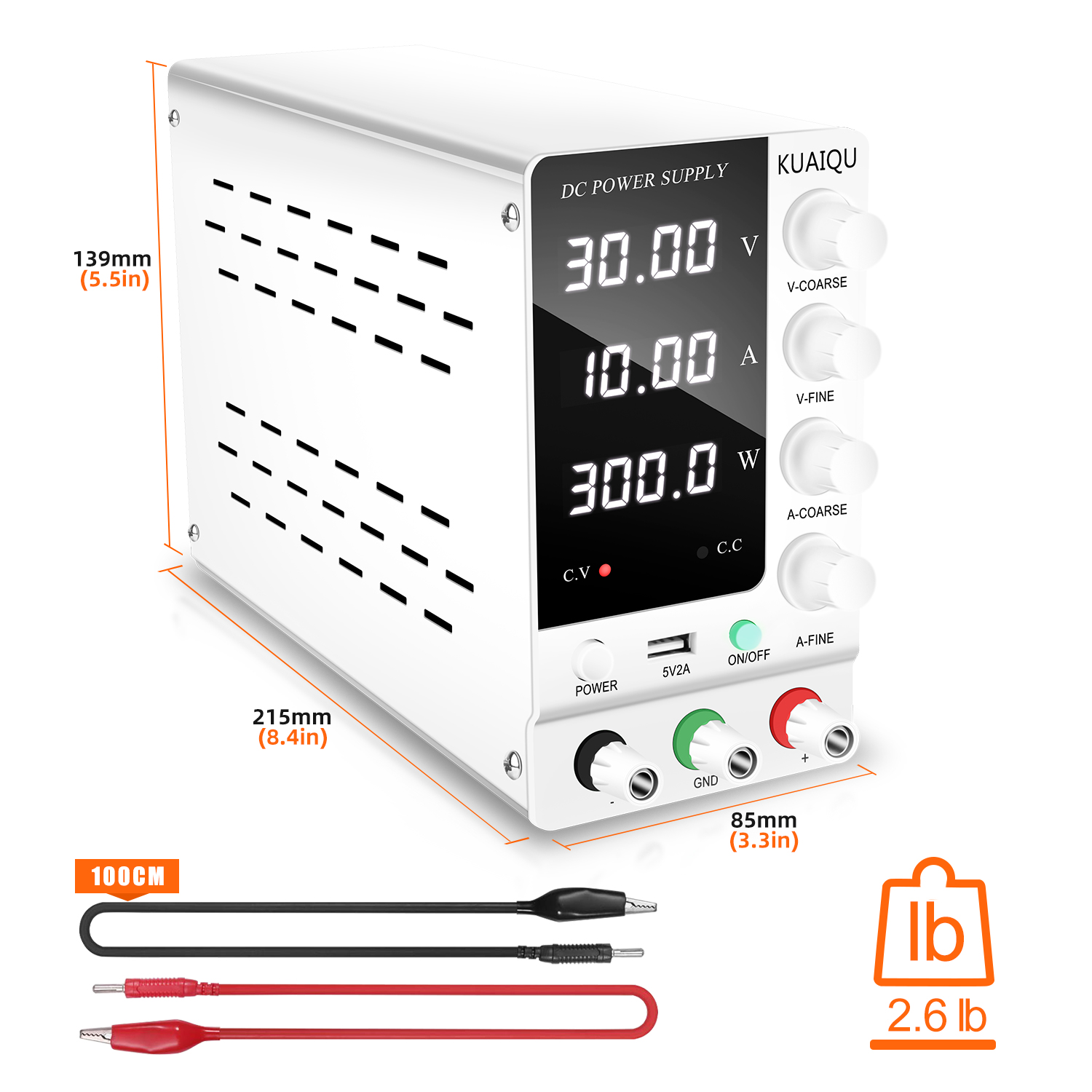 KUAIQU Laboratorium DC Voeding - High Precision Adjustable Lab Power Supply 120V 3A recensie en prijs